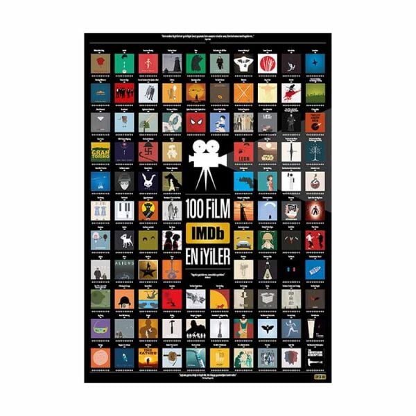 En İyi 100 Film Aktivite Posteri - Kazı Kazan