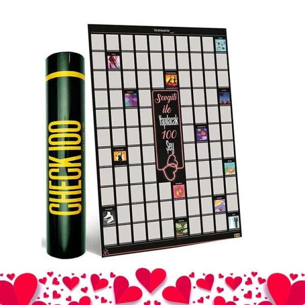 Sevgili ile Yapılacak 100 Aktivite Posteri - Kazı Kazan