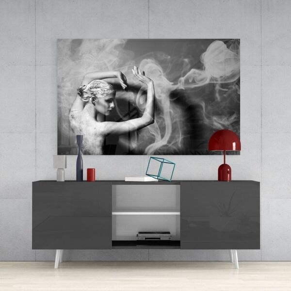 Dumanın Dansı Cam Tablo