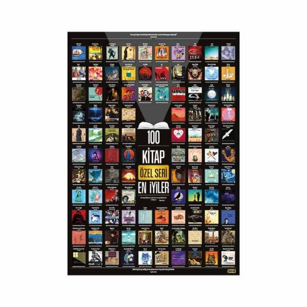 En İyi 100 Kitap Aktivite Posteri - Kazı Kazan