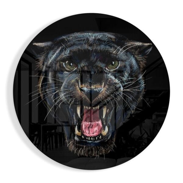 Siyah Panter Cam Tablo