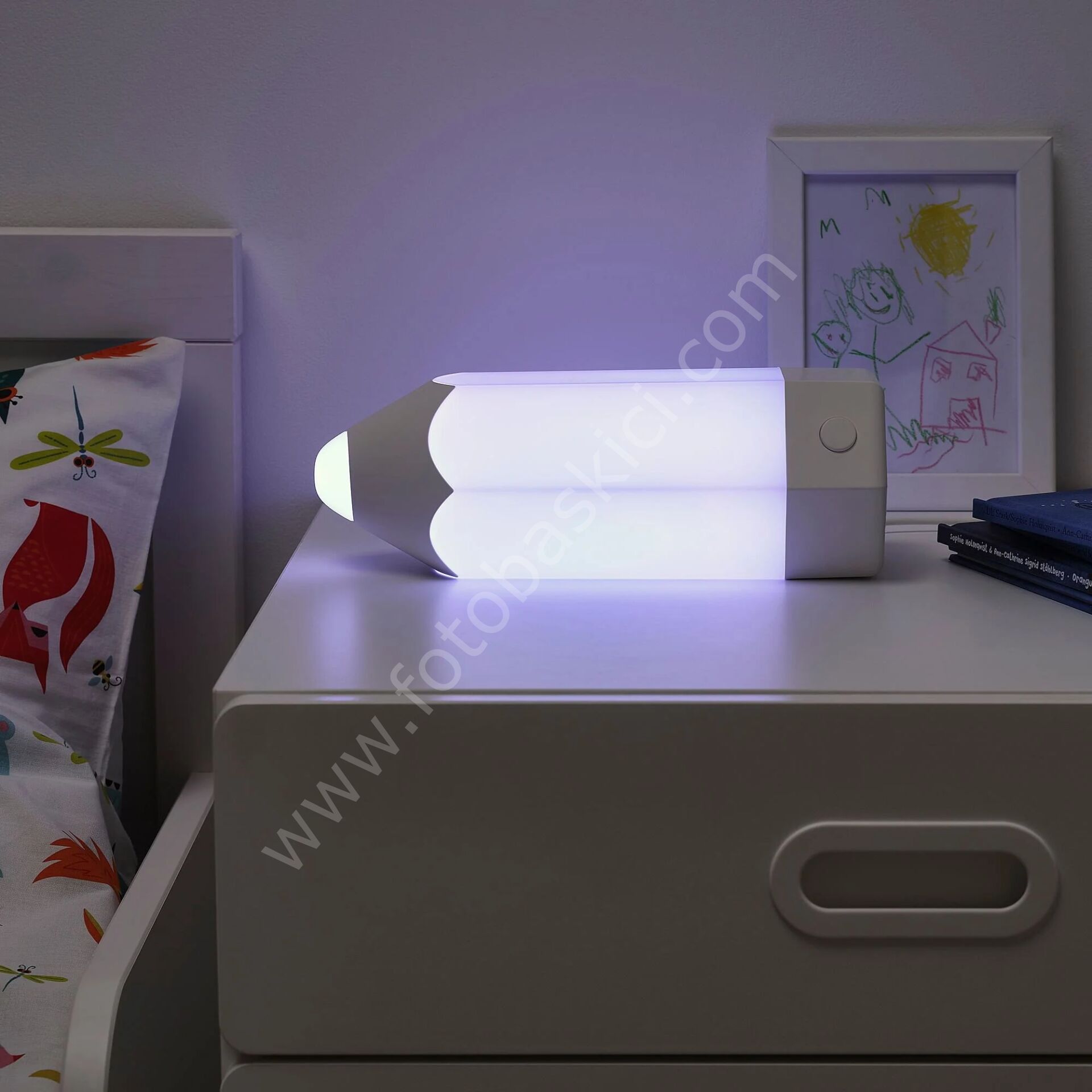 Çok Renkli Çocuk Masa Lambası Ledli 29 cm