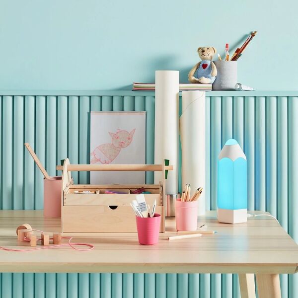 Çok Renkli Çocuk Masa Lambası Ledli 29 cm