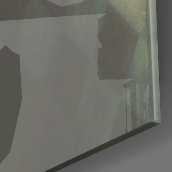 Maske ve Üzgünlük Cam Tablo