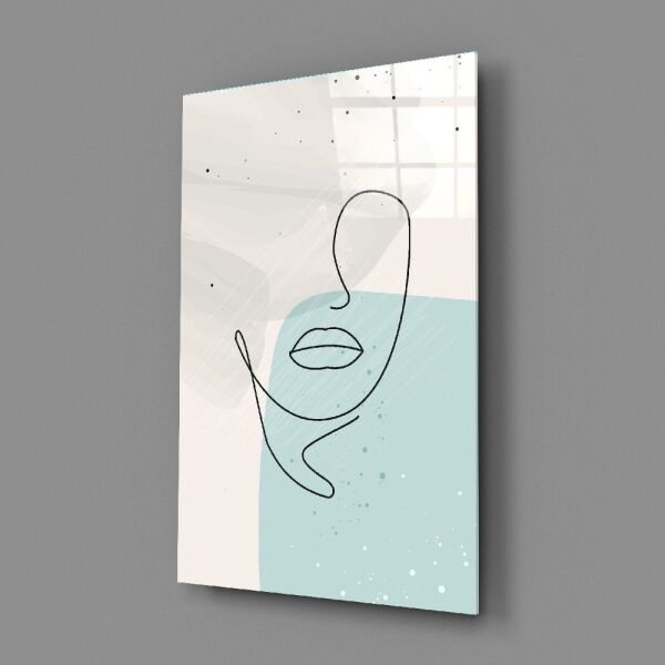 Soyut Şekiller Cam Tablo No:2078