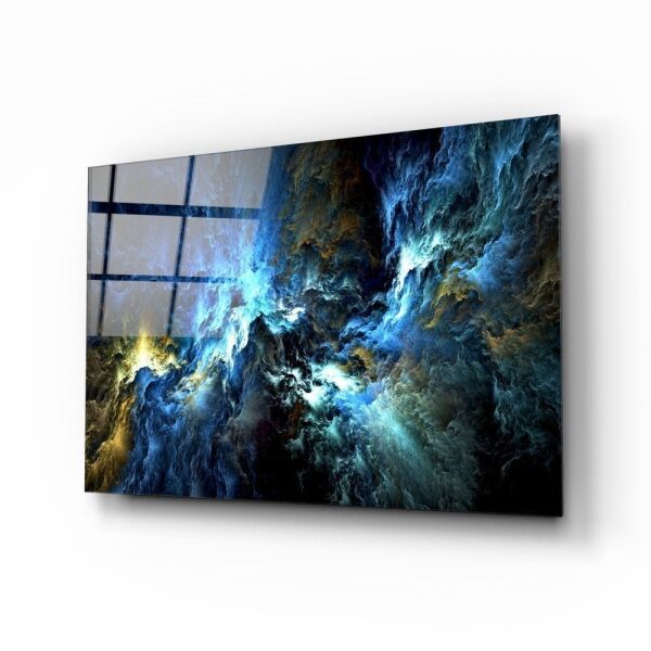 Kozmik Mavi Cam Tablo