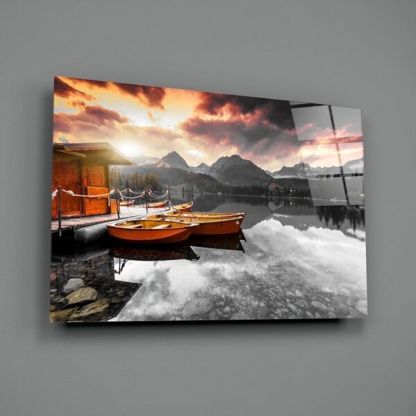 Gün Doğumu Cam Tablo