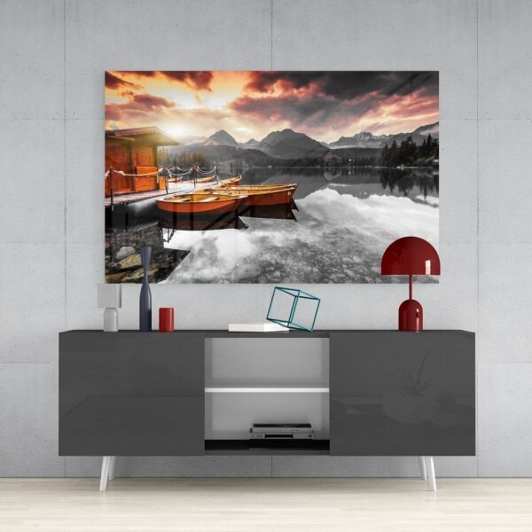 Gün Doğumu Cam Tablo