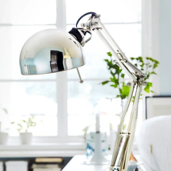 Masa Lambası Nikelaj Kaplama 35 cm FORSA