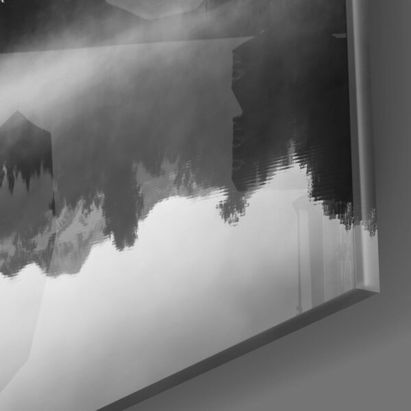 Göl Manzarası Cam Tablo