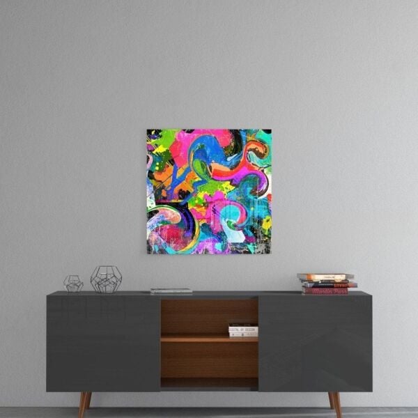 Renk Cümbüşü Cam Tablo