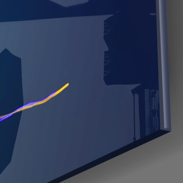 Kraliçe Melek Balığı Cam Tablo