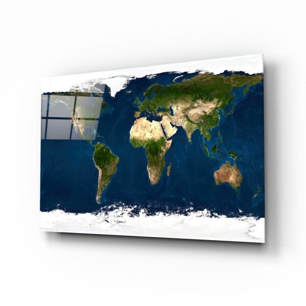 Dünya Haritası Cam Tablo No:3047