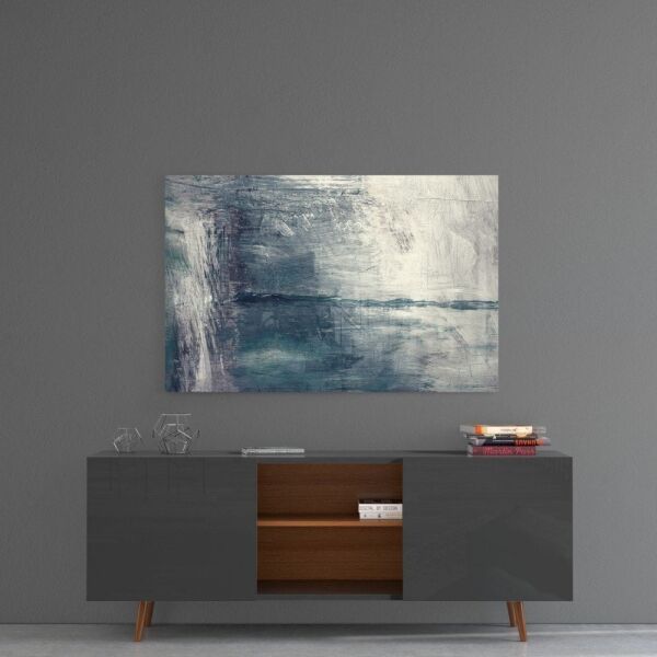 Soyut Renkler Cam Tablo