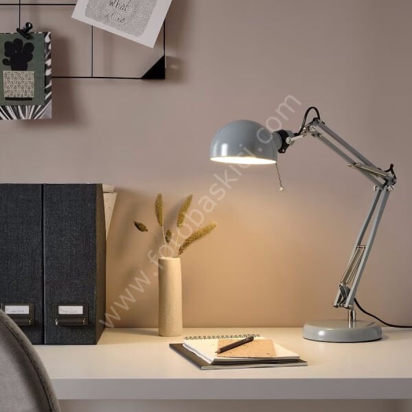 Masa Lambası Turkuaz 35 cm FORSA