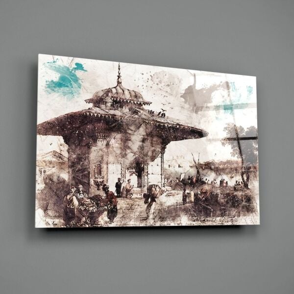 Üsküdar İlüstrasyon Cam Tablo