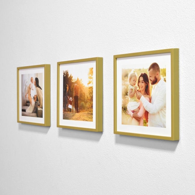 Sök Tak Kare Çerçeve Gold 3'lü 21x21 cm