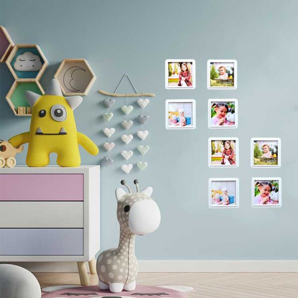 Sök Tak Kare Çerçeve Beyaz 15'li 8x8 cm