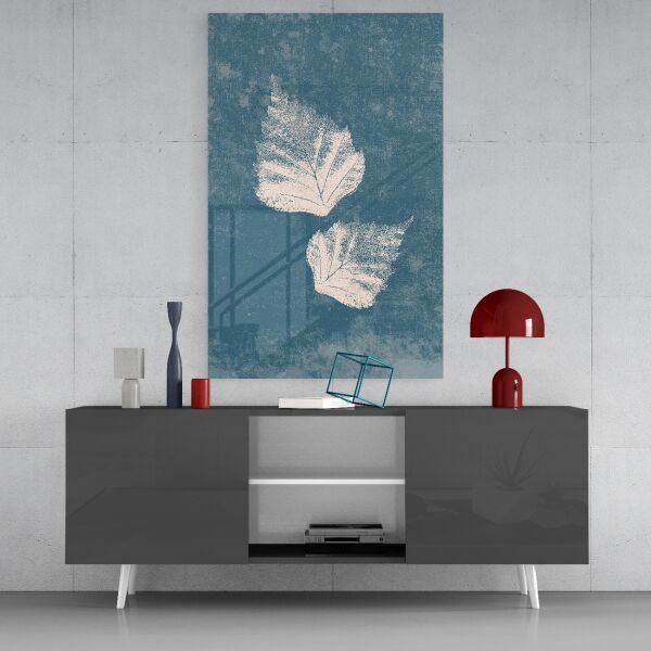 Düşen Yapraklar Cam Tablo