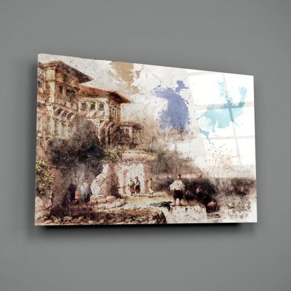 Cumbalı Evler Cam Tablo