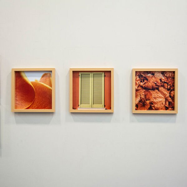 Sök Tak Kare Çerçeve Ahşap Görünümlü 3'lü 21x21 cm