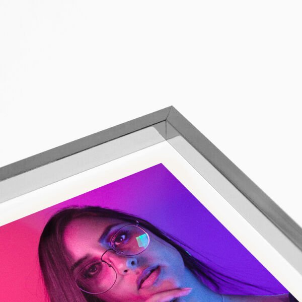 Sök Tak Kare Çerçeve Gümüş 3'lü 21x21 cm