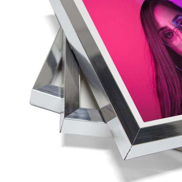 Sök Tak Kare Çerçeve Gümüş 3'lü 21x21 cm