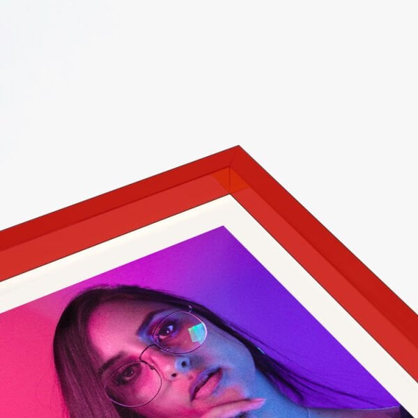 Sök Tak Kare Çerçeve Kırmızı 3'lü 21x21 cm