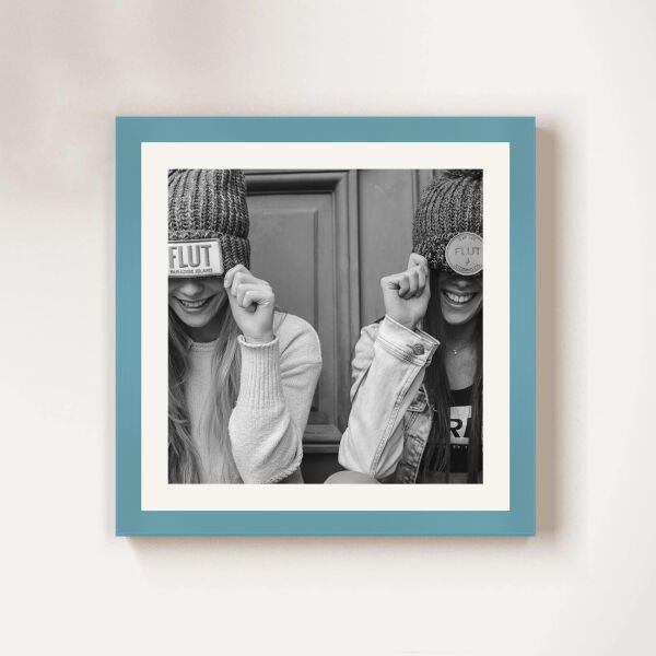 Sök Tak Kare Çerçeve Mavi 3'lü 21x21 cm