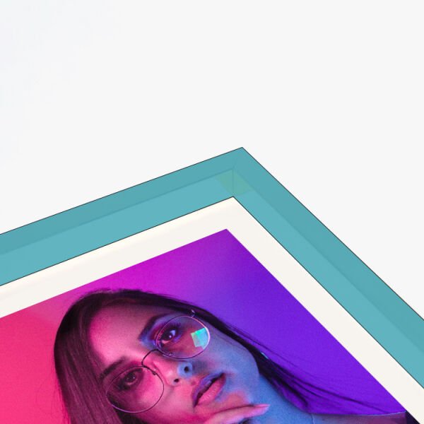 Sök Tak Kare Çerçeve Mavi 3'lü 21x21 cm