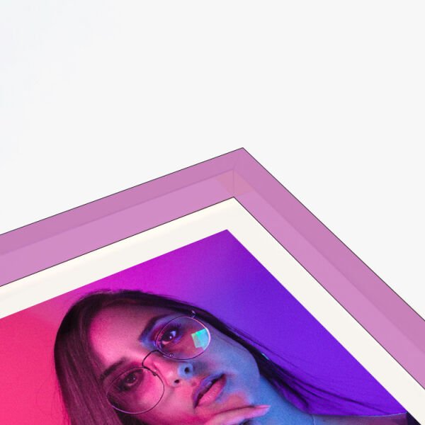 Sök Tak Kare Çerçeve Pembe 3'lü 21x21 cm