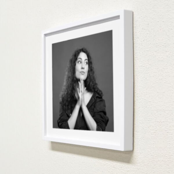 Sök Tak Kare Çerçeve Beyaz Tekli 21x21 cm