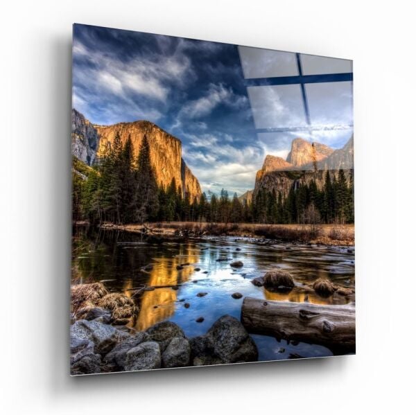 Göl Kenarı Cam Tablo No:1005