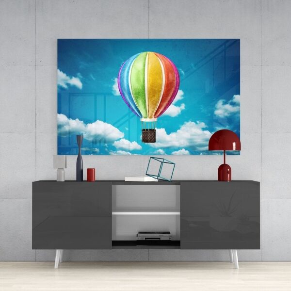 Uçan Balon Cam Tablo