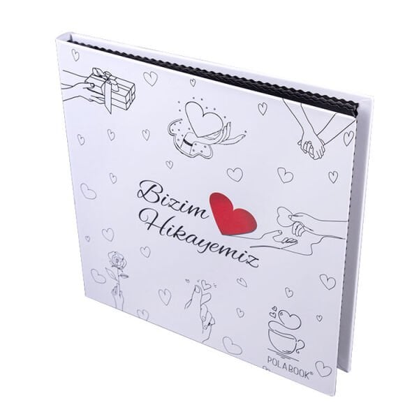 Bizim Hikayemiz PolaBook Siyah Anı Defteri 20x20 cm