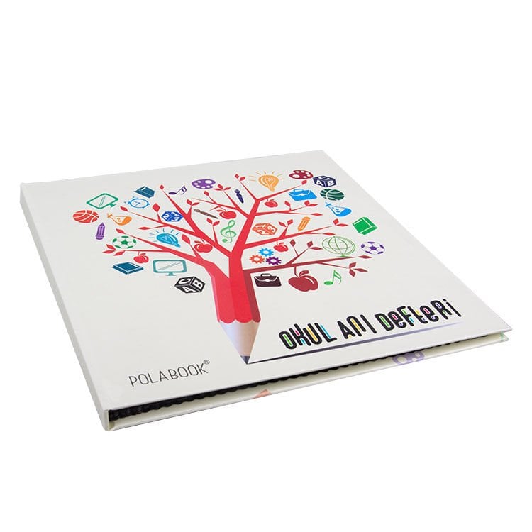 Okul PolaBook Siyah Anı Defteri 20x20 cm