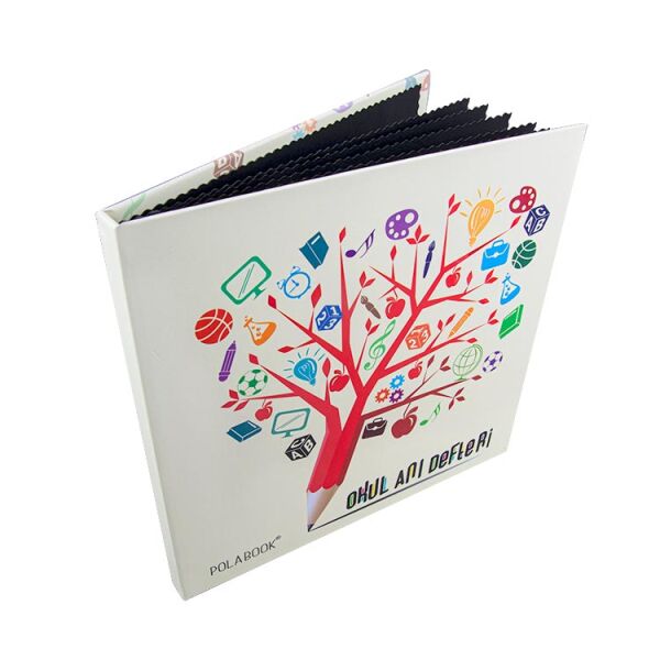 Okul PolaBook Siyah Anı Defteri 20x20 cm