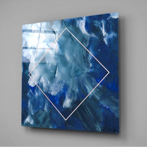 Dökülen Bulutlar Cam Tablo