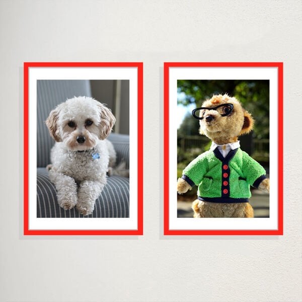 Sök Tak Çerçeve Kırmızı 2'li 22x32 cm