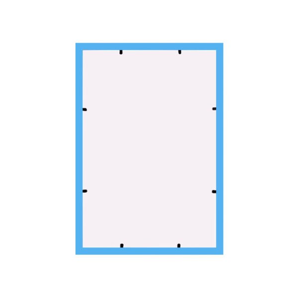 Sök Tak Çerçeve Mavi 2'li 22x32 cm