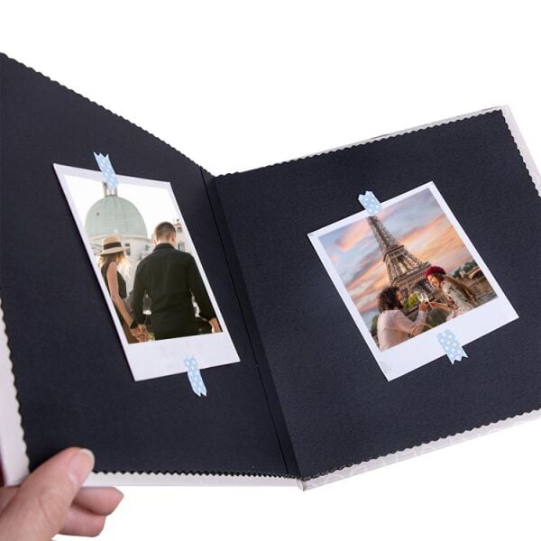 Tren PolaBook Siyah Anı Defteri 20x20 cm