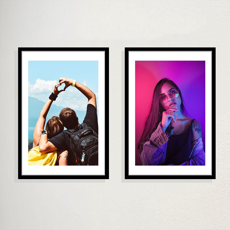 Sök Tak Çerçeve Siyah 2'li 22x32 cm