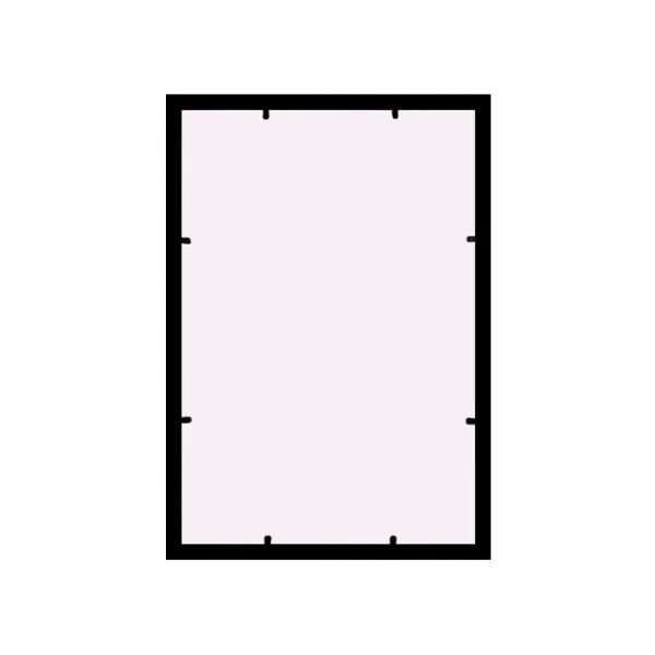 Sök Tak Çerçeve Siyah 2'li 22x32 cm