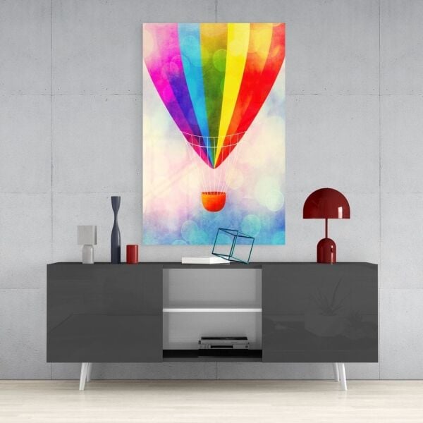 Uçan Balon Cam Tablo
