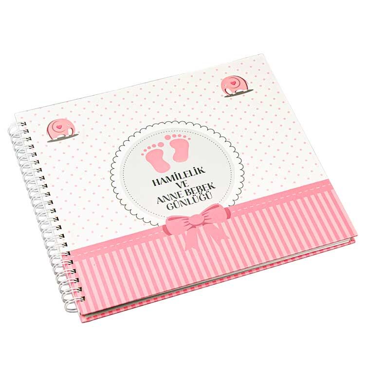 Hamilelik Ve Anne Bebek Günlüğü Pembe Anı Defteri