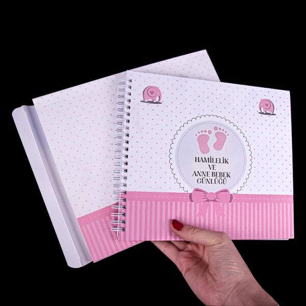 Hamilelik Ve Anne Bebek Günlüğü Pembe Anı Defteri