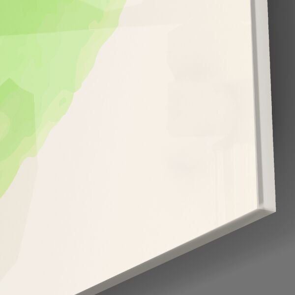 Soyut Çevreler Cam Tablo