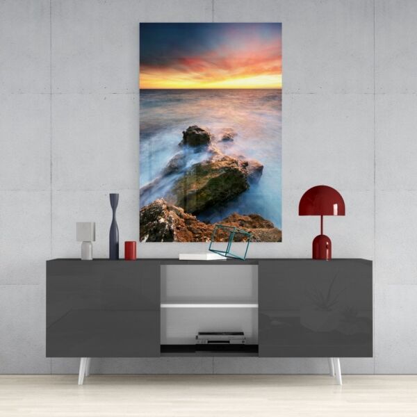 Gün Batımı Cam Tablo No:1029