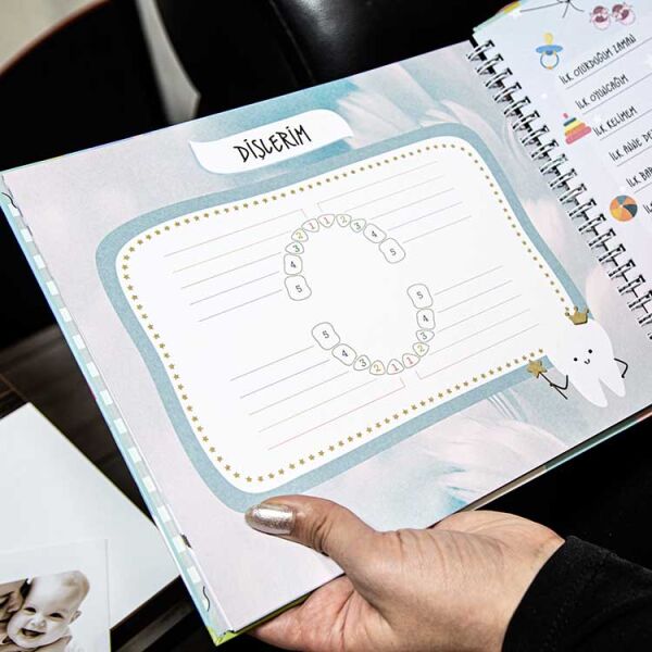 Hamilelik Ve Anne Bebek Günlüğü Mavi Anı Defteri