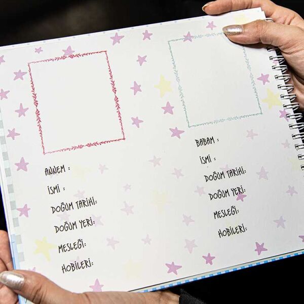 Hamilelik Ve Anne Bebek Günlüğü Mavi Anı Defteri